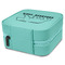 Cabin Travel Jewelry Boxes - Leather - Teal - View from Rear