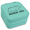 Cabin Travel Jewelry Boxes - Leatherette - Teal - Angled View