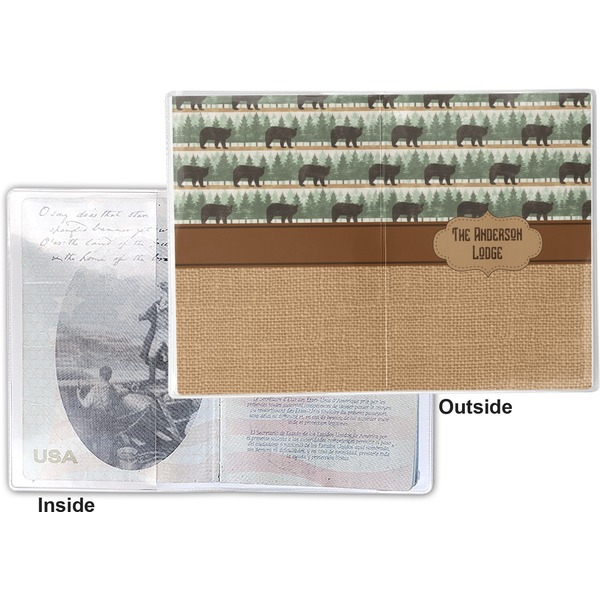 Cabin Vinyl Passport Holder - Flat Front and Back