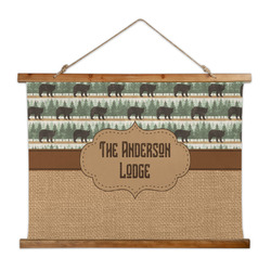 Cabin Wall Hanging Tapestry - Wide (Personalized)