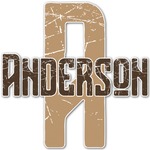 Cabin Name & Initial Decal - Custom Sized (Personalized)