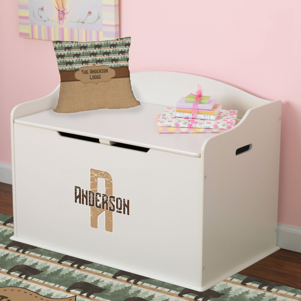 Cabin Wall Name & Initial Small on Toy Chest