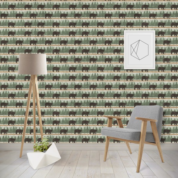 Custom Cabin Wallpaper & Surface Covering (Peel & Stick - Repositionable)