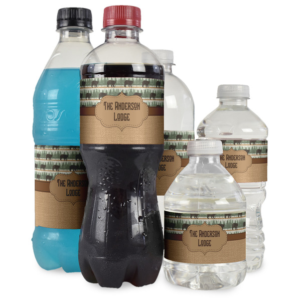 Cabin Water Bottle Label - Multiple Bottle Sizes