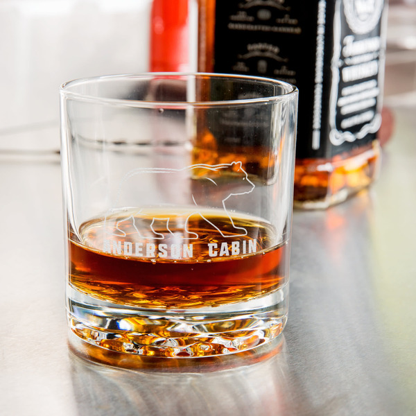 Cabin Whiskey Glass - Jack Daniel's Bar - in use