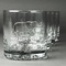 Cabin Whiskey Glasses Set of 4 - Engraved Front