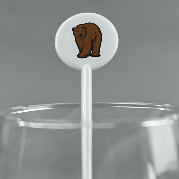 Cabin White Plastic 5.5" Stir Stick - Round - Main