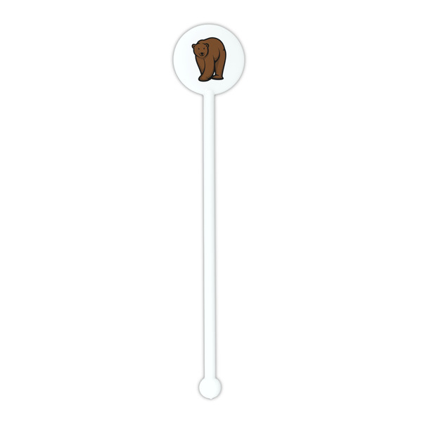 Cabin White Plastic 5.5" Stir Stick - Round - Single Stick