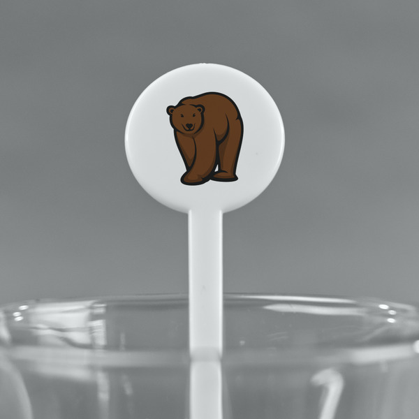 Cabin White Plastic 7" Stir Stick - Round - Main