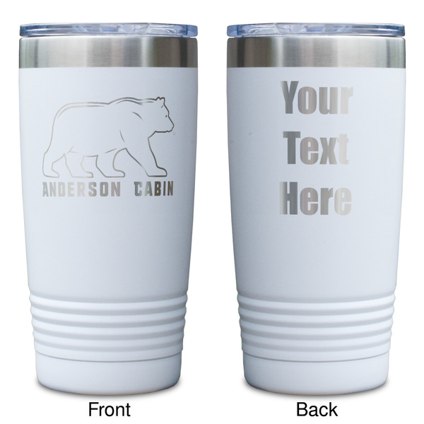Cabin White Polar Camel Tumbler - 20oz - Double Sided - Approval