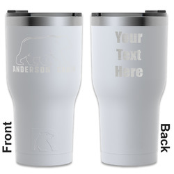 Cabin RTIC Tumbler - White - Engraved Front & Back (Personalized)