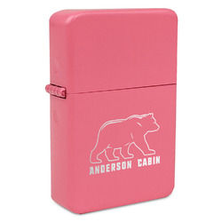 Cabin Windproof Lighter - Pink - Single Sided (Personalized)