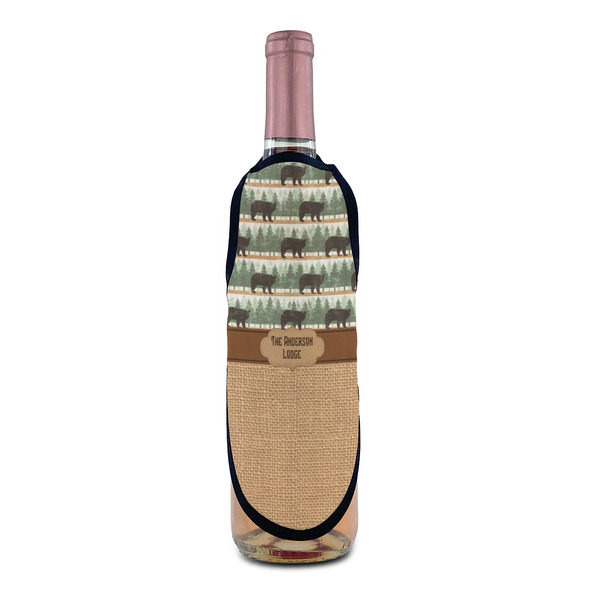 Cabin Wine Bottle Apron - IN CONTEXT