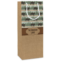 Cabin Wine Gift Bags - Matte (Personalized)