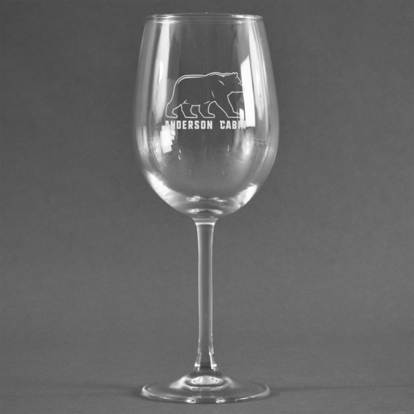 Custom Cabin Wine Glass - Engraved (Personalized)