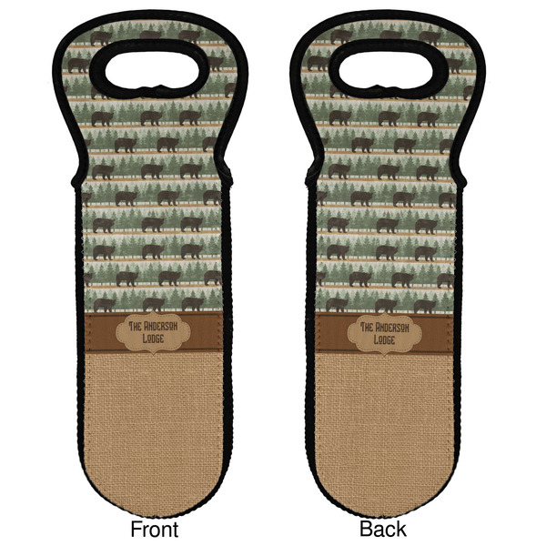 Cabin Wine Tote Front & Back