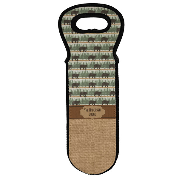 Custom Cabin Wine Tote Bag (Personalized)