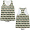 Cabin Womens Racerback Tank Tops - Medium - Front and Back