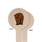 Cabin Wooden 4" Food Pick - Round - Single Sided - Front & Back