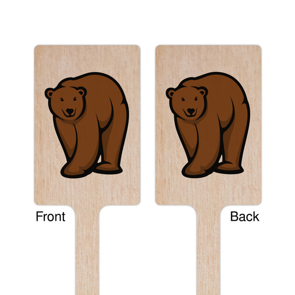 Cabin Wooden 6.25" Stir Stick - Rectangular - Double Sided - Front & Back