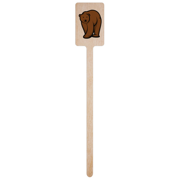 Cabin Wooden 6.25" Stir Stick - Rectangular - Single Stick