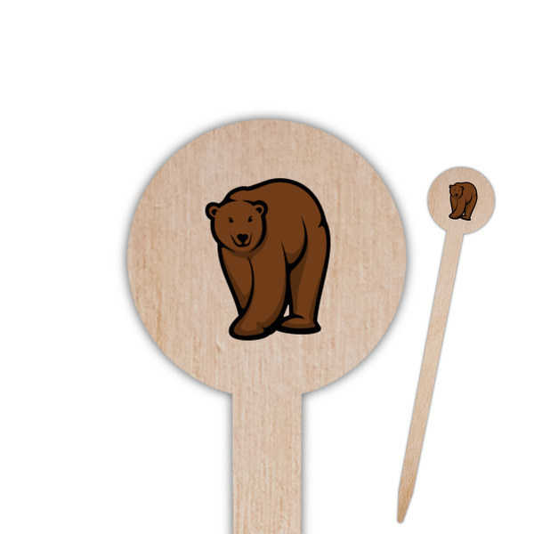 Custom Cabin Round Wooden Food Picks