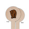 Cabin Wooden 6" Food Pick - Round - Single Sided - Front & Back