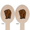 Cabin Wooden Food Pick - Oval - Double Sided - Front & Back