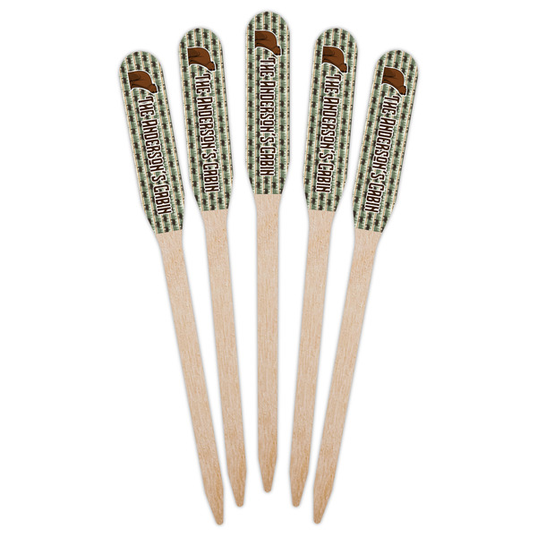 Cabin Wooden Food Pick - Paddle - Fan View