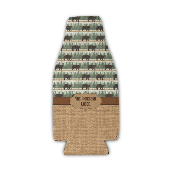 Cabin Zipper Bottle Cooler - Set of 4 - FRONT