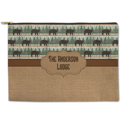 Cabin Zipper Pouch - Large - 12.5"x8.5" (Personalized)