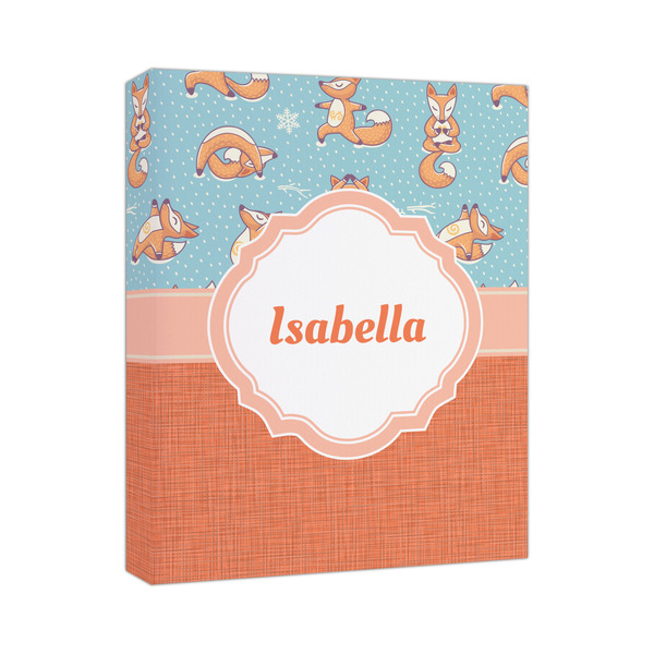 Custom Foxy Yoga Canvas Print (Personalized)