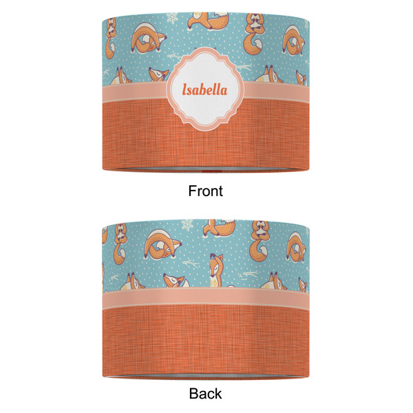 Foxy Yoga 12" Drum Lampshade - APPROVAL (Fabric)