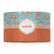 Foxy Yoga 12" Drum Lampshade - FRONT (Fabric)