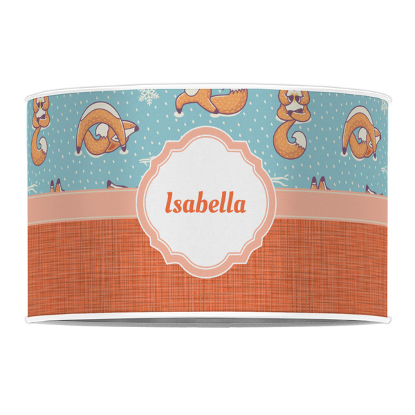 Foxy Yoga 12" Drum Lampshade - FRONT (Poly Film)
