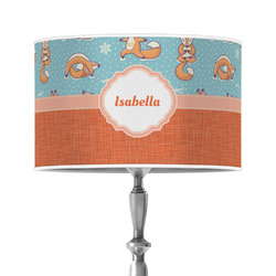Foxy Yoga 12" Drum Lamp Shade - Poly-film (Personalized)