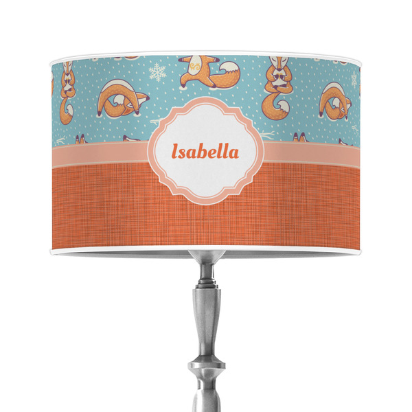 Custom Foxy Yoga 12" Drum Lamp Shade - Poly-film (Personalized)