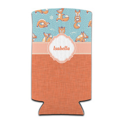 Foxy Yoga Can Cooler (tall 12 oz) (Personalized)