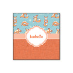 Foxy Yoga Wood Print - 12x12 (Personalized)