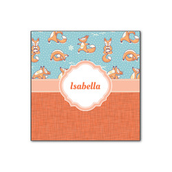Foxy Yoga Wood Print - 12x12 (Personalized)