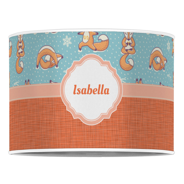Foxy Yoga 16" Drum Lampshade - FRONT (Poly Film)