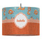 Foxy Yoga 16" Drum Pendant Lamp - Fabric (Personalized)