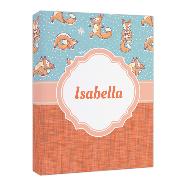 Custom Foxy Yoga Canvas Print - 16x20 (Personalized)