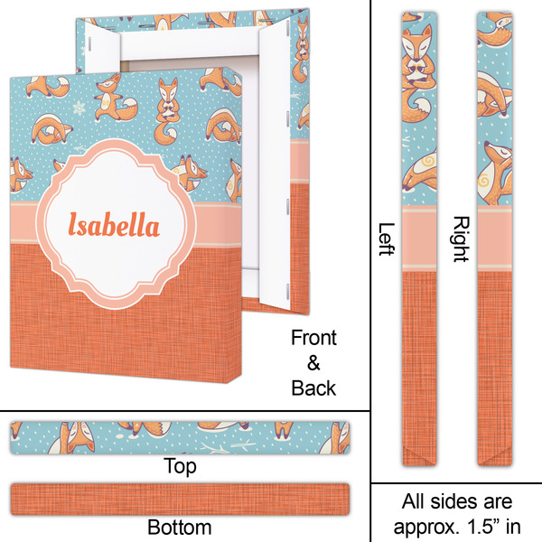 Foxy Yoga 16x20 - Canvas Print - Approval