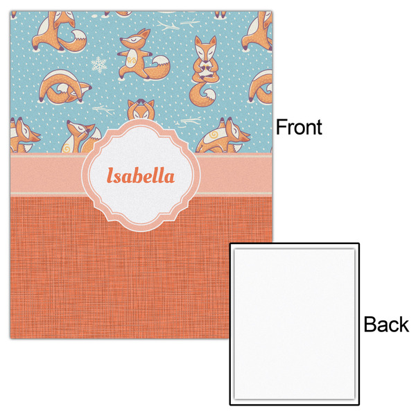 Foxy Yoga 16x20 - Matte Poster - Front & Back