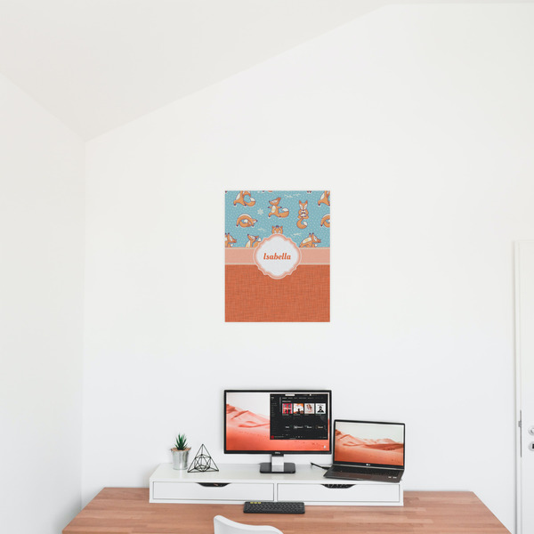 Foxy Yoga 16x20 - Matte Poster - On the Wall
