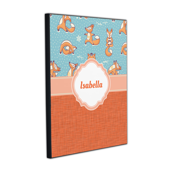 Foxy Yoga 16x20 Wood Print - Angle View