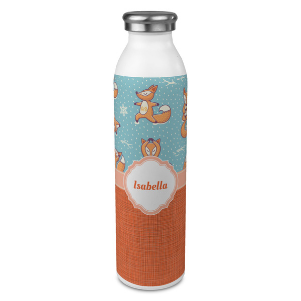 Custom Foxy Yoga 20oz Stainless Steel Water Bottle - Full Print (Personalized)