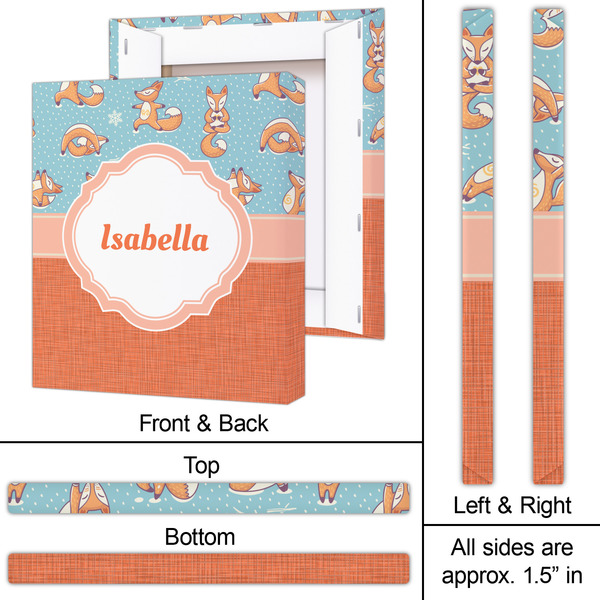 Foxy Yoga 20x24 - Canvas Print - Approval