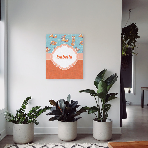 Foxy Yoga 20x24 - Canvas Print - In Context